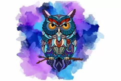Owl Tumbler Wrap, Sublimation Tumbler Wrap,20 OZ Tumbler Product Image 2