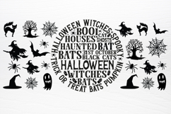 Halloween Round Can glass SVG Product Image 4