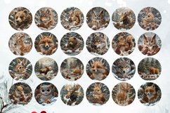 Christmas Ornaments Bundle, Embroidery Christmas Animals PNG Product Image 4