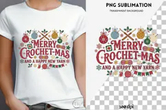 Christmas crochet png design for T-shirts Product Image 4