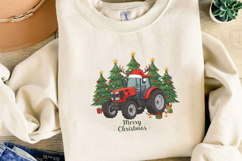 Christmas Tractor Sublimation, Christmas Png Product Image 4