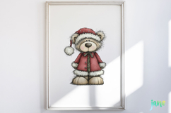 Whimsical Christmas Bears Clipart Product Image 2