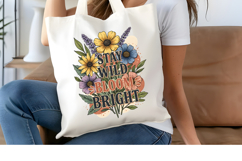 Stay Wild Bloom Bright PNG, Vintage Floral Sublimation Product Image 4
