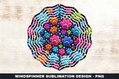 Paws Wind Spinner Sublimation Design Product Image 1