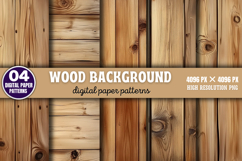 Wood Background Digital Paper Bundle PNG Product Image 5