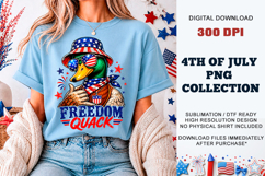 Freedom Quack Duck PNG | Sublimation DTF Product Image 1