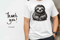 Cute Sloth Vector Illustration Product Image 4