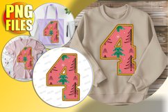 4 Doodle Letter Style PNG Playful Christmas Design! Product Image 1