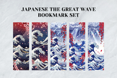 Japanese The Great Wave Bookmark Set,Hokusai Ukiyo-e Art Product Image 4