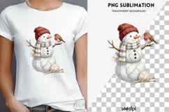 Yarn snowman png design for T-shirts Product Image 4