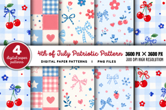 4th Of July Patriotic Pattern PNG Product Image 1