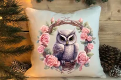 Christmas Owl Clipart, Christmas Owl Clipart, Christmas Owl Product Image 4
