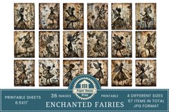 Fairy Junk Journal Pages, Fantasy Fairy Collage Printables Product Image 4