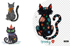 Spooky Cats Clipart Product Image 1