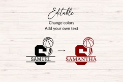 Basketball Monogram SVG Bundle 26 Letters Product Image 4
