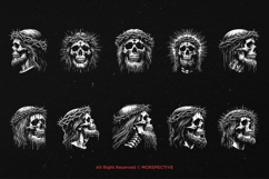 10 Bundle Dark Art Skull God Prophet Demon Horror Scary Product Image 6