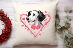 Sweet Pugs Valentine Clipart, Valentines PNG Product Image 4