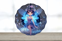 Kawaii Luminescence Fairy at Night, Wind Spinner,Wind Spinner Png, watercolor baby cow, garden wind spinner, 10 inch wind spinner, wind spinner hanging, wind spinner designs, sublimation designs, wind spinner png, Suncatcher PNG, Floral Fairy PNG, Fairy W