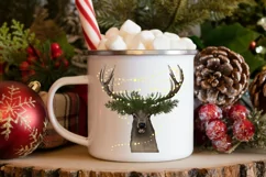 Deer Lights | Xmas PNG | Seasonal Graphics Design Product Image 8