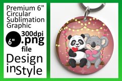 Creative Round Design Coaster Artwork , Valentines Product Image 1