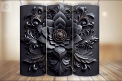 4 Dark Flower Tumbler Wrap Sublimations, 20 oz Product Image 2