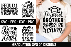 Graduation SVG Design - officially a senior my last first Product Image 1