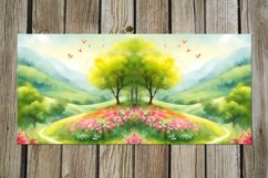 Spring landscape | flowers Mug Sublimation design bundle Product Image 4