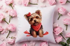 Cute Valentine Dog Clipart, Valentines Day Dog Clipart Product Image 4
