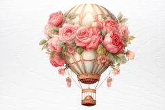 Christmas Hot Air Balloon Sublimation PNG Product Image 4