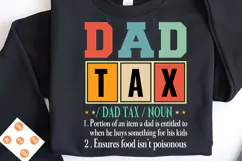 Funny Dad Tax Noun SVG, Father's Day SVG Design, Dad SVG Product Image 3