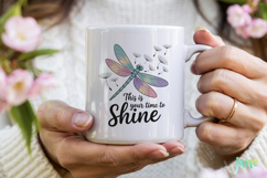 Inspirational Quotes Dragonfly PNG Product Image 3