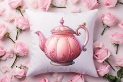 Retro Valentine Watercolor Clipart, Pink Valentine Product Image 4