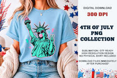Peace Liberty PNG | Trendy Statue of Liberty DTF Product Image 5