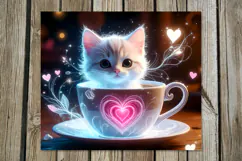 Valentine cat | 4 love Skinny tumbler designs Product Image 4