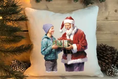 Christmas Purple Santa Claus Sublimation, Christmas PNG Product Image 4