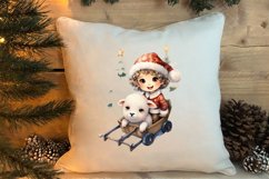 Christmas Farm Animals Clipart, Christmas PNG Product Image 4