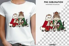 Cute Christmas cats png design for T-shirts Product Image 3