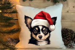 Christmas Peeking Dogs Clipart, Christmas PNG Product Image 4