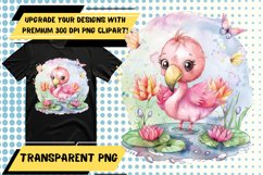 Cheerful Watercolor Wildlife Sublimation - Happy PNG Product Image 1