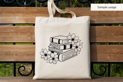 Books And Flowers SVG Product Image 4
