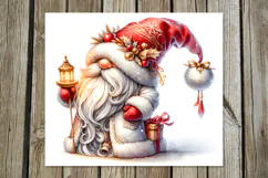 Christmas gnomes | Watercolor xmas tumbler sublimation P Product Image 4