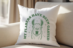 My Flabers Have Been Gasted Funny Llama SVG - Sarcastic Quot Product Image 4