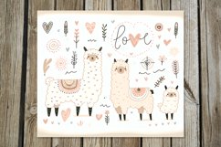 Valentine alpaca | scandi Skinny tumbler sublimation design Product Image 4