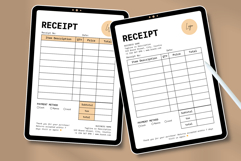 Small Business Receipt Template Canva | Aesthetic Editable Product Image 4