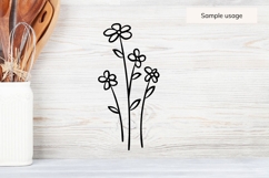 Flower Doodle Bundle - 40 Minimalist Floral SVG Files Product Image 4