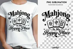 Mahjong quote png design for T-shirts Product Image 4