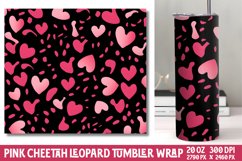 Pink Cheetah Leopard Tumbler Wraps Product Image 1