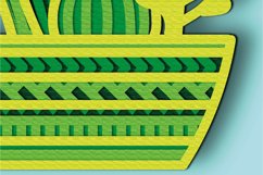 Cactus 3D Multilayer SVG/ Cactus 3D mandala/ Cactus paper cu Product Image 7