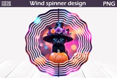 Cat Halloween Wind Spinner PNG | Kids Halloween Wind Spinner Product Image 1