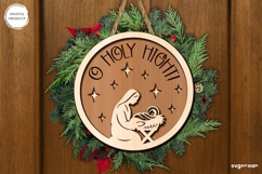 Nativity Scene Door Sign Laser Cut | Door Hanger | SVG Product Image 1
